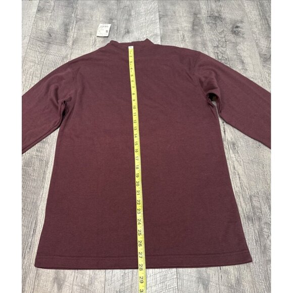 Vintage High Neck Shirts Mens Small Knit‎ Long Sleeve Lot of 2 Retro 90s NEW - Picture 9 of 11